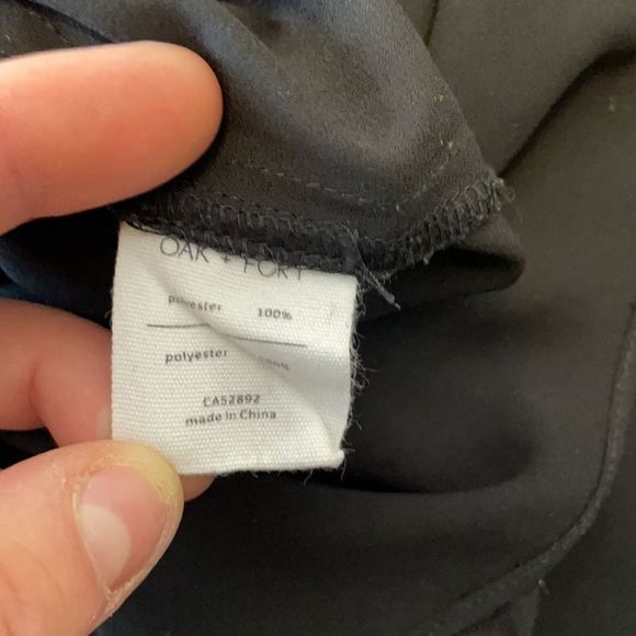 Oak + Fort | Black Chiffon Tunic Dress - Picture 8 of 8